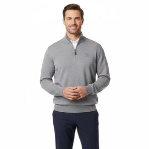 Peter Millar, Merino/Silk Blend 1/4 Zip Golf Sweater Medium